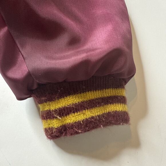 Vtg Birdie Satin Jacket Men Sz XL MMAA Basketball 1982 Runner Up Maroon MN - Picture 14 of 14